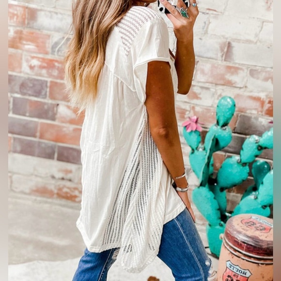 Women's Cream Knit Top - Picture 4 of 16